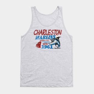 Defunct Charleston Marlins Baseball Team 1961 Distressed Tank Top